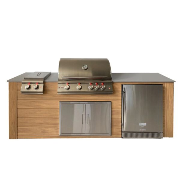 Pro-Fit - 8-Foot Outdoor Kitchen Harvest Cedar / Grigio Cemento - Pro-Fit