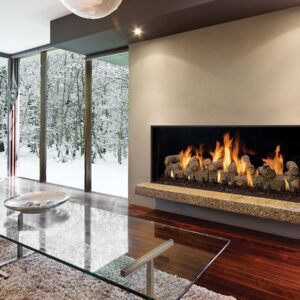 Timber Fire Collection - Single-Sided Gas Fireplace - DaVinci Gas Fireplace & Outdoor Fire