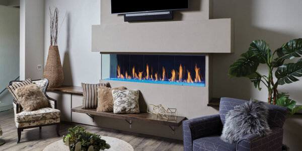 DaVinci Collection - Corner Gas Fireplace - DaVinci Gas Fireplace & Outdoor Fire