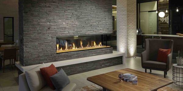 DaVinci Collection - Pier Linear Gas Fireplace - DaVinci Gas Fireplace & Outdoor Fire