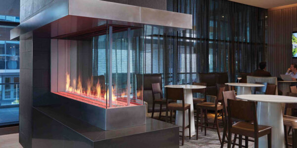 DaVinci Collection - Pier Linear Gas Fireplace - DaVinci Gas Fireplace & Outdoor Fire