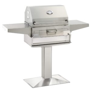 Fire Magic - Charcoal Patio Post Mount Grill - Fire Magic