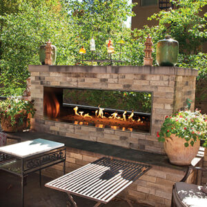 American Hearth - Outdoor Linear See-Through Fireplaces - American Hearth