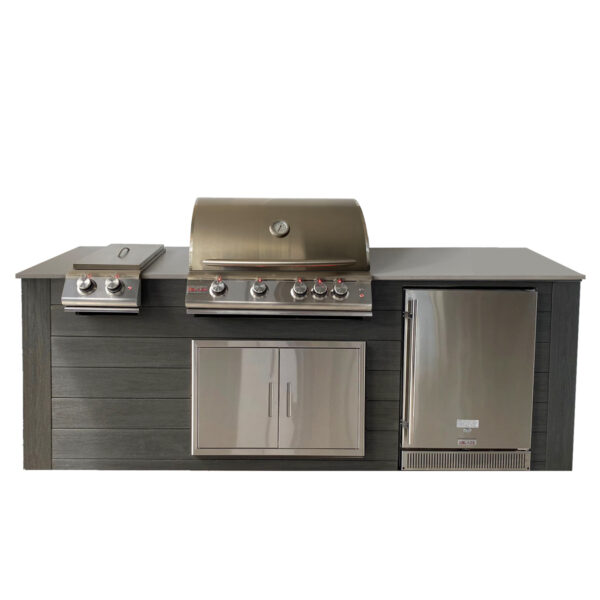 Pro-Fit - 8-Foot Outdoor Kitchen Charcoal / Grigio Cemento - Pro-Fit