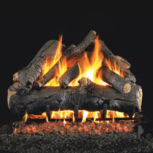 Peterson - American Oak - Real Fyre Gas Log Set & Burner