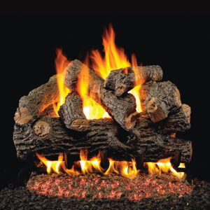 Peterson - Royal English Oak Designer - Real Fyre Gas Log Set & Burner