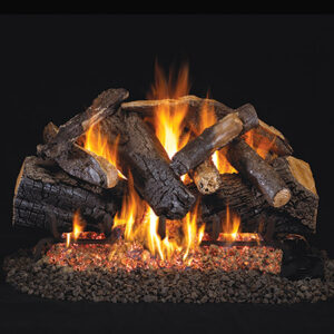 Peterson - Charred Majestic Oak - Real Fyre Gas Log Set & Burner