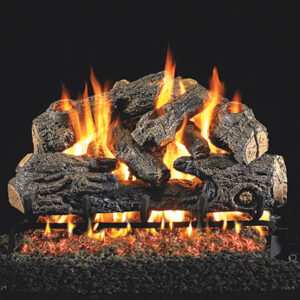 Peterson - Charred Northern Oak - Real Fyre Gas Log Set & Burner