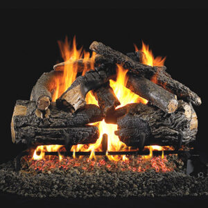 Peterson - Pioneer Oak - Real Fyre Gas Log Set & Burner