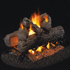 Peterson - Golden Oak - Real Fyre Gas Log Set & Burner