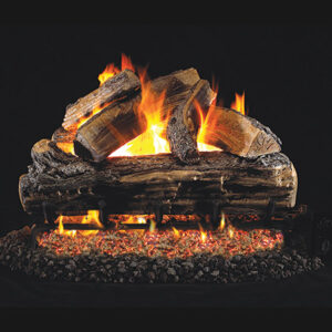 Peterson - Split Oak or Burnt Split Oak - Real Fyre Gas Log Set & Burner