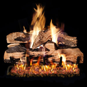 Peterson - Split Oak Designer - Real Fyre Gas Log Set & Burner