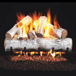 Peterson - White Birch - Real Fyre Gas Log Set & Burner