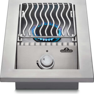 Napoleon - Built-in 500 Series Single Range Top Burner, Stainless Steel Cover