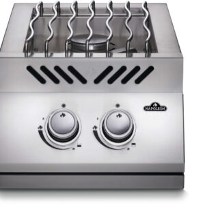 Napoleon - Built-in 500 Series Inline Dual Range Top Burner, Stainless Steel Cover