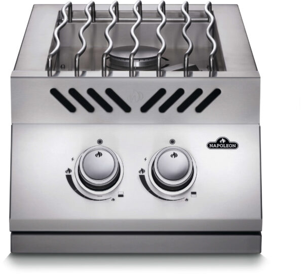 Napoleon - Built-in 500 Series Inline Dual Range Top Burner, Stainless Steel Cover