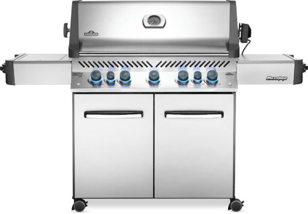 Napoleon - Prestige® 665 Propane Gas Grill with Infrared Side and Rear Burners, Stainless Steel