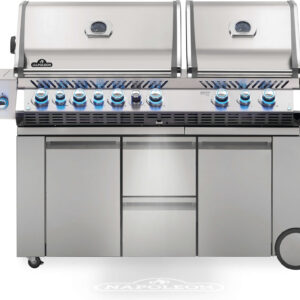 Napoleon - Prestige PRO™ 825 Propane Gas Grill with Power Side Burner and Infrared Rear & Bottom Burners, Stainless Steel