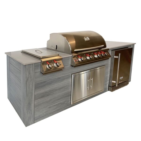 Pro-Fit - 8-Foot Outdoor Kitchen Anchor Grey / Grigio Cemento - Pro-Fit