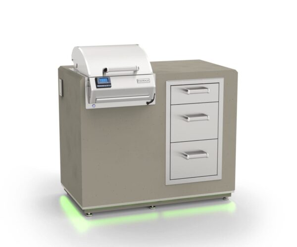 Fire Magic - Electric Grill Island Bundle with Triple Drawer - Fire Magic