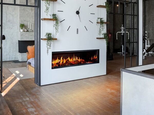 DaVinci Custom Fireplaces - GreenSmart Electric Fireplace - DaVinci Electric Bay & Linear & Multi-Sided Fireplace