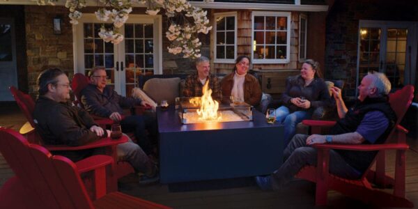 Fire Garden - Chat Table - Fire Garden Gas Linear & Rectangle Fire Pit & Fire Table